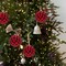 12pcs Christmas Ball Buffalo Plaid Fabric Christmas Balls 2.4"/60mm Hanging Ornaments Xmas Baubles Decorative Christmas Tree Hanging Ornaments for Party Holiday Decoration